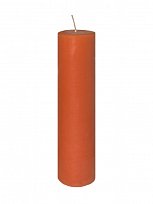 Свеча пеньковая цветная оранжевая 60*215 мм